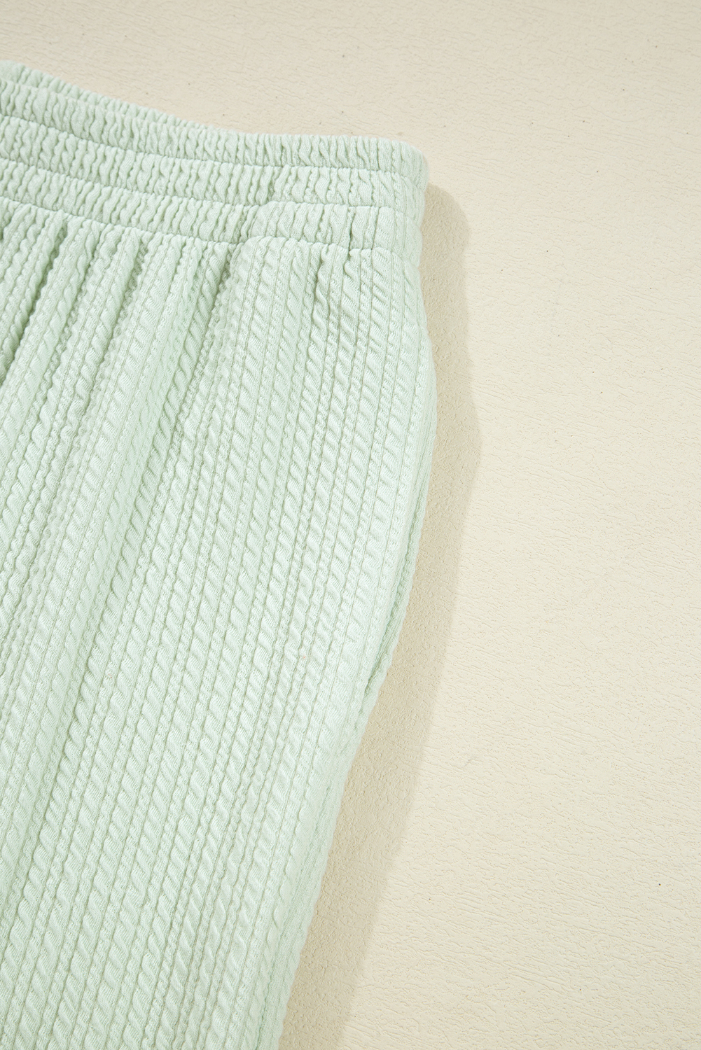 Clearly Aqua Textured Patched Chest Pocket Shirt and Pants Set - loveforevers