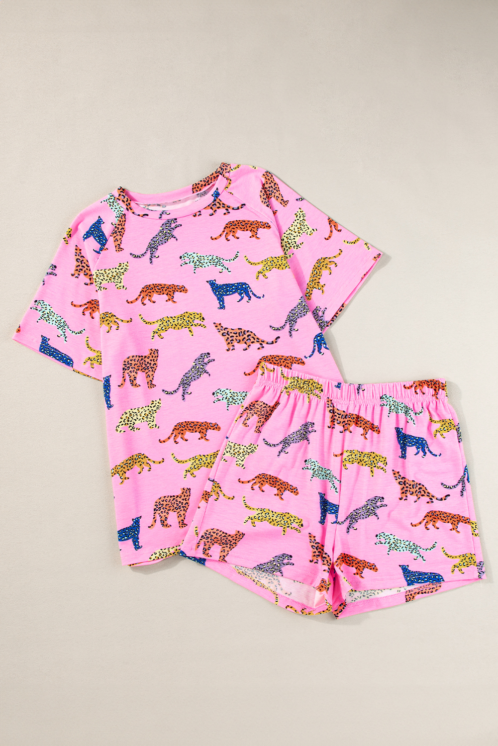 Pink Cheetah Print Shirt and Pants Pajama Set - loveforevers