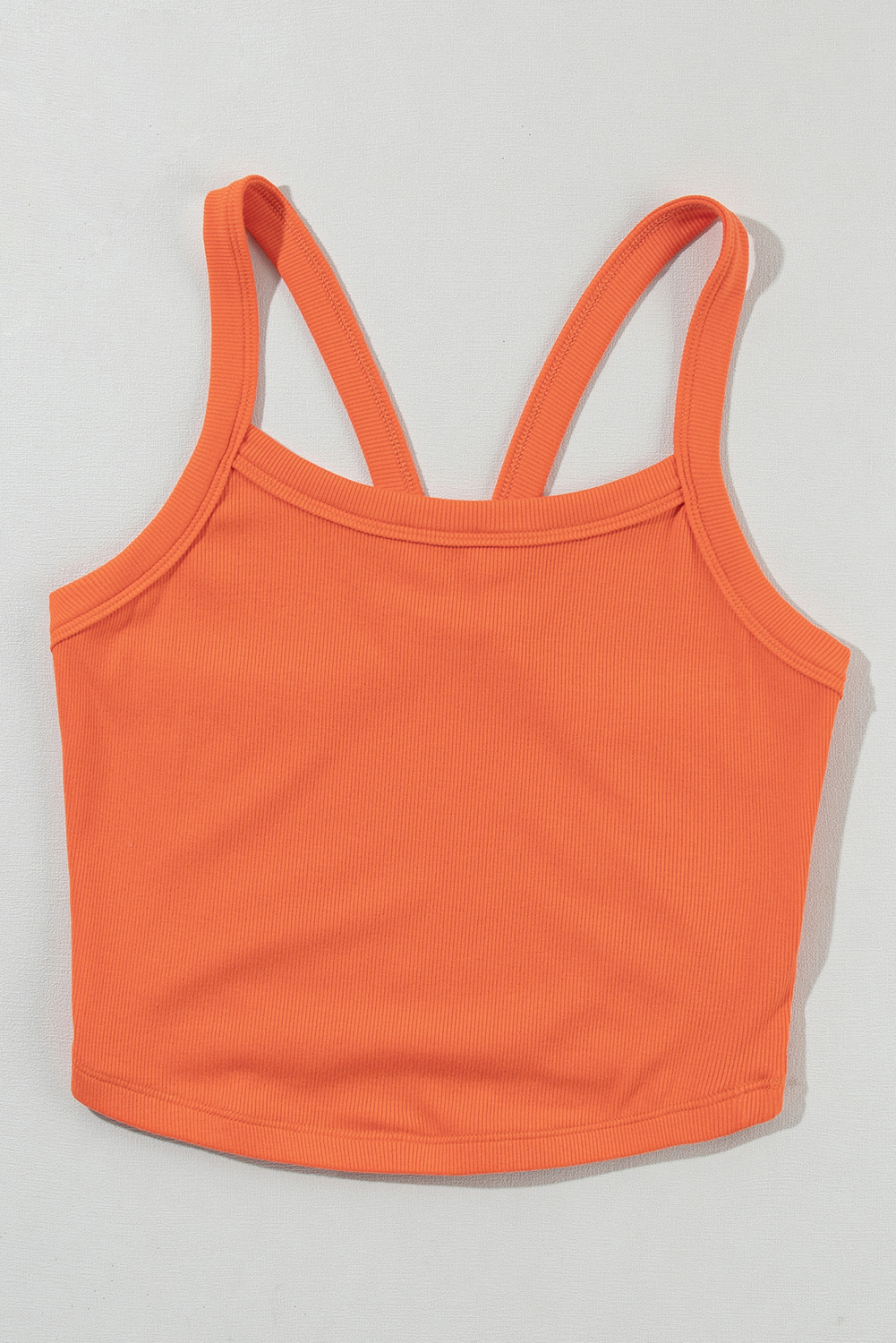 Bonbon Athletic Ribbed Cropped Cami Top - loveforevers