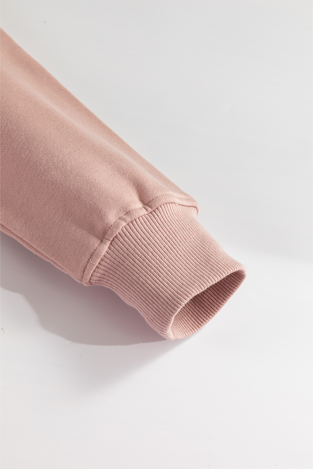 Fushia Zipped Neck Pullover Drop Shoulder Sweatshirt - loveforevers