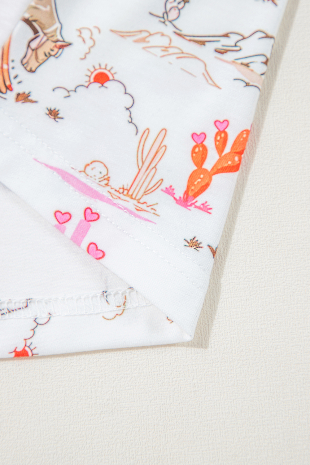 White Cowgirl Country Print Pajamas Set - loveforevers