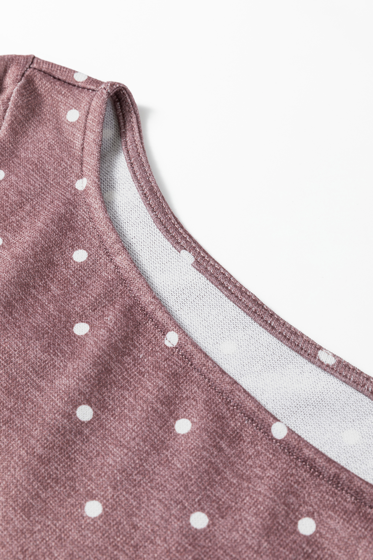 Jet Stream Polka Dot Boat Neck Knit Long Sleeve T Shirt - loveforevers