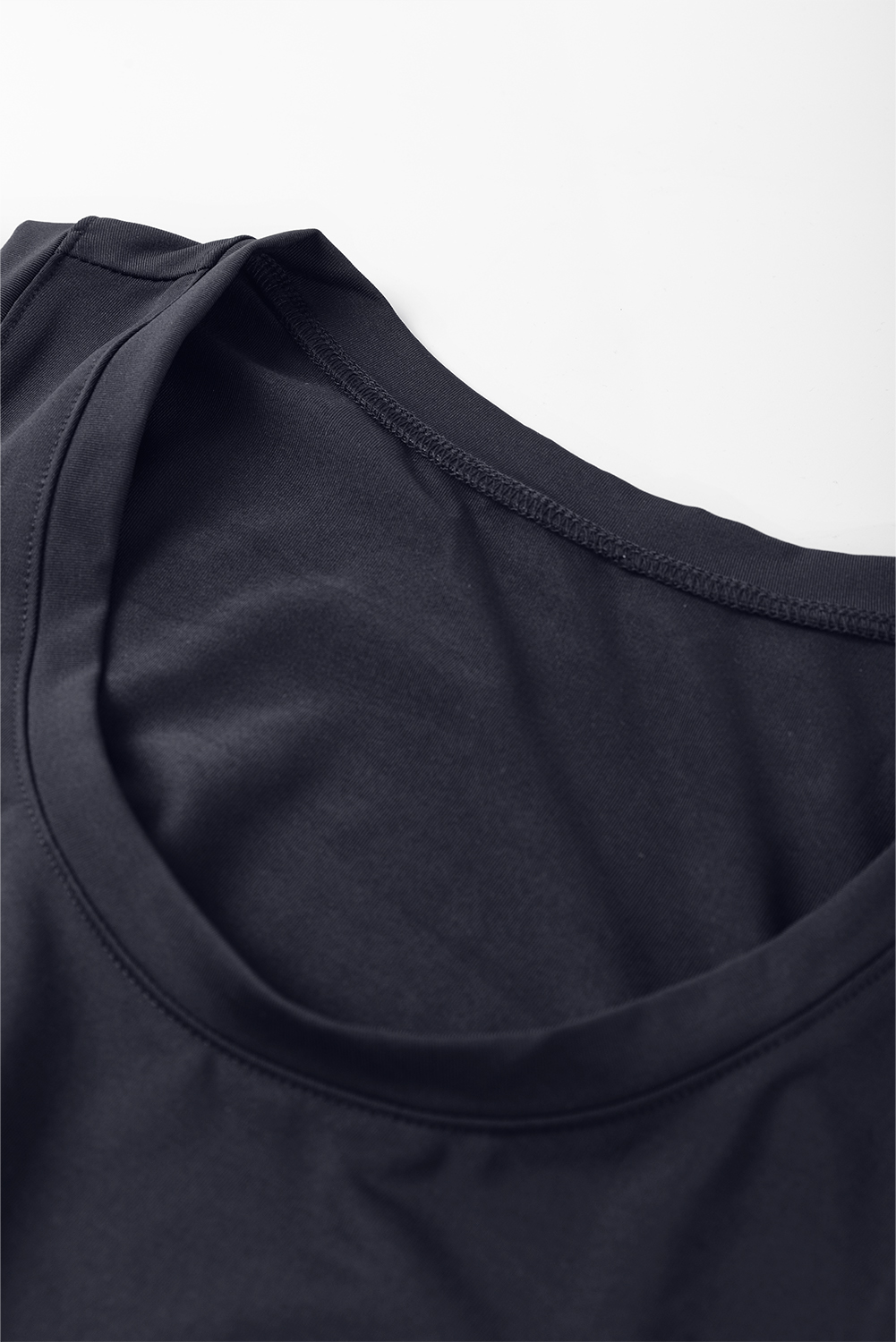 Black Casual Tank Style Tie Waist Pocketed Jogger Jumpsuit - loveforevers