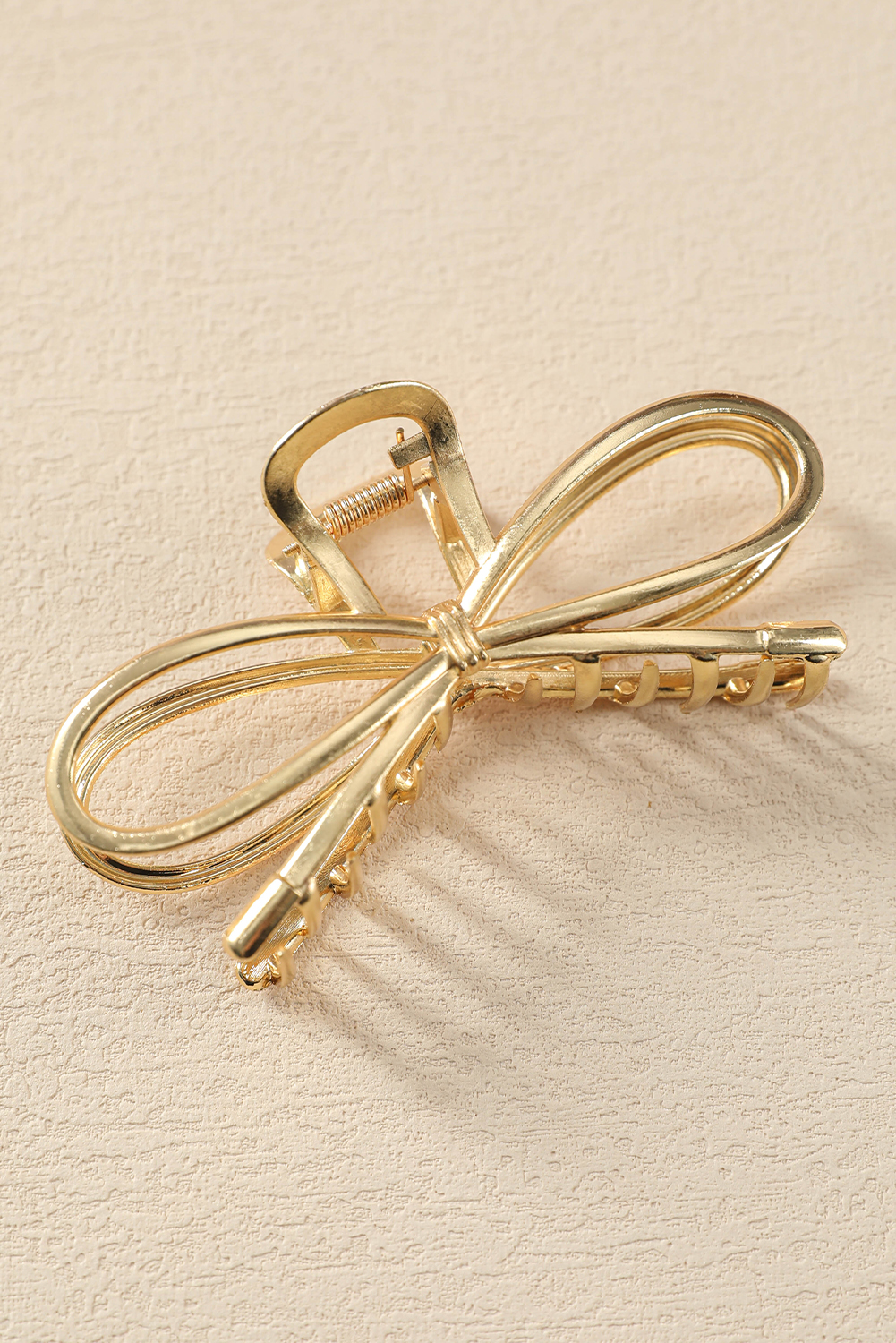 Gold Bowknot Shape Claw Clip - loveforevers