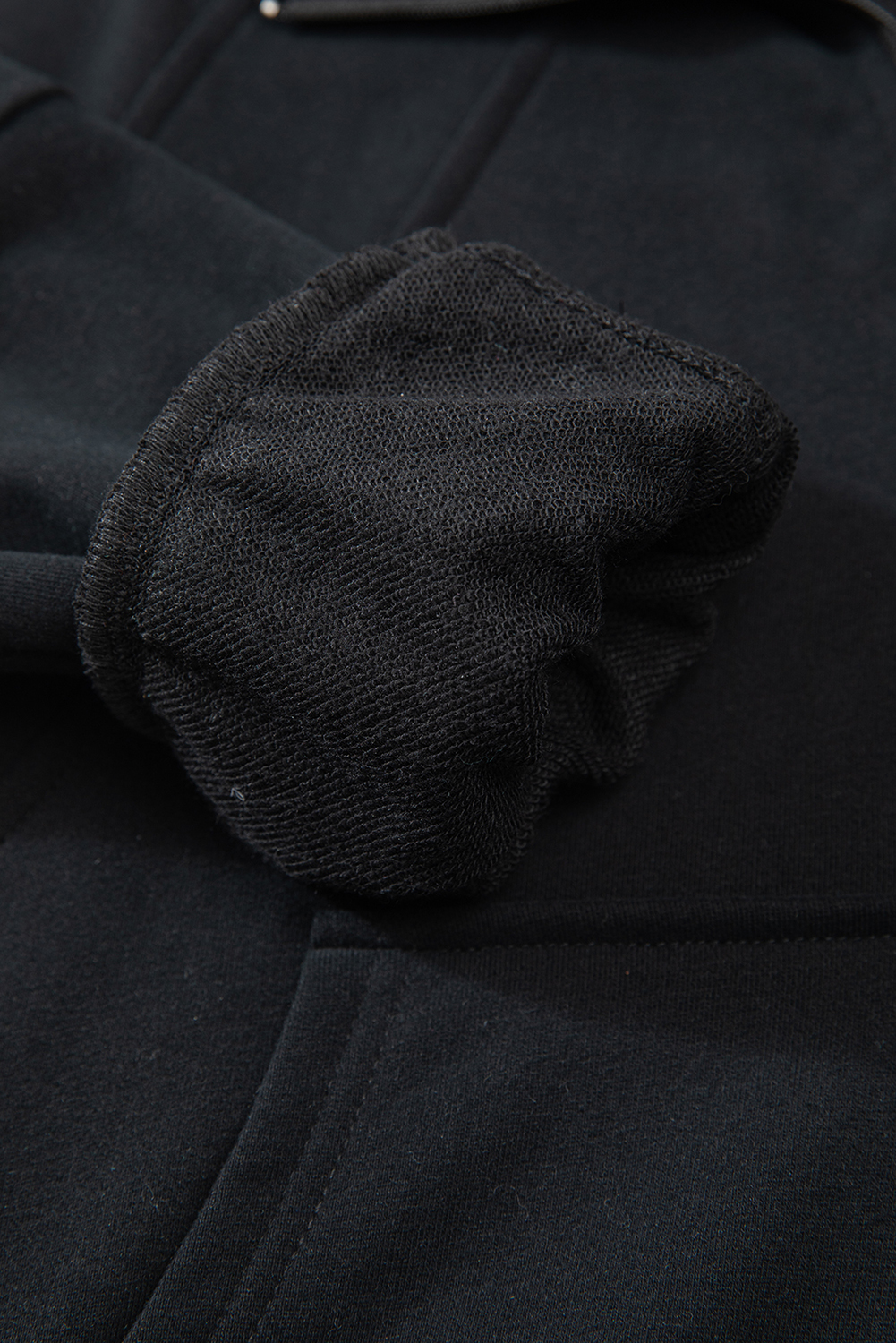 Aruba Blue Quarter Zip Stand Neck Kangaroo Pocket Sweatshirt - loveforevers