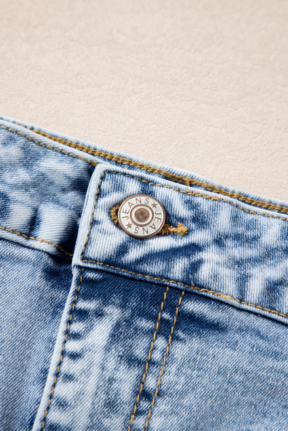 Light Blue Chic Patch Pocket Straight Leg Loose Jeans - loveforevers