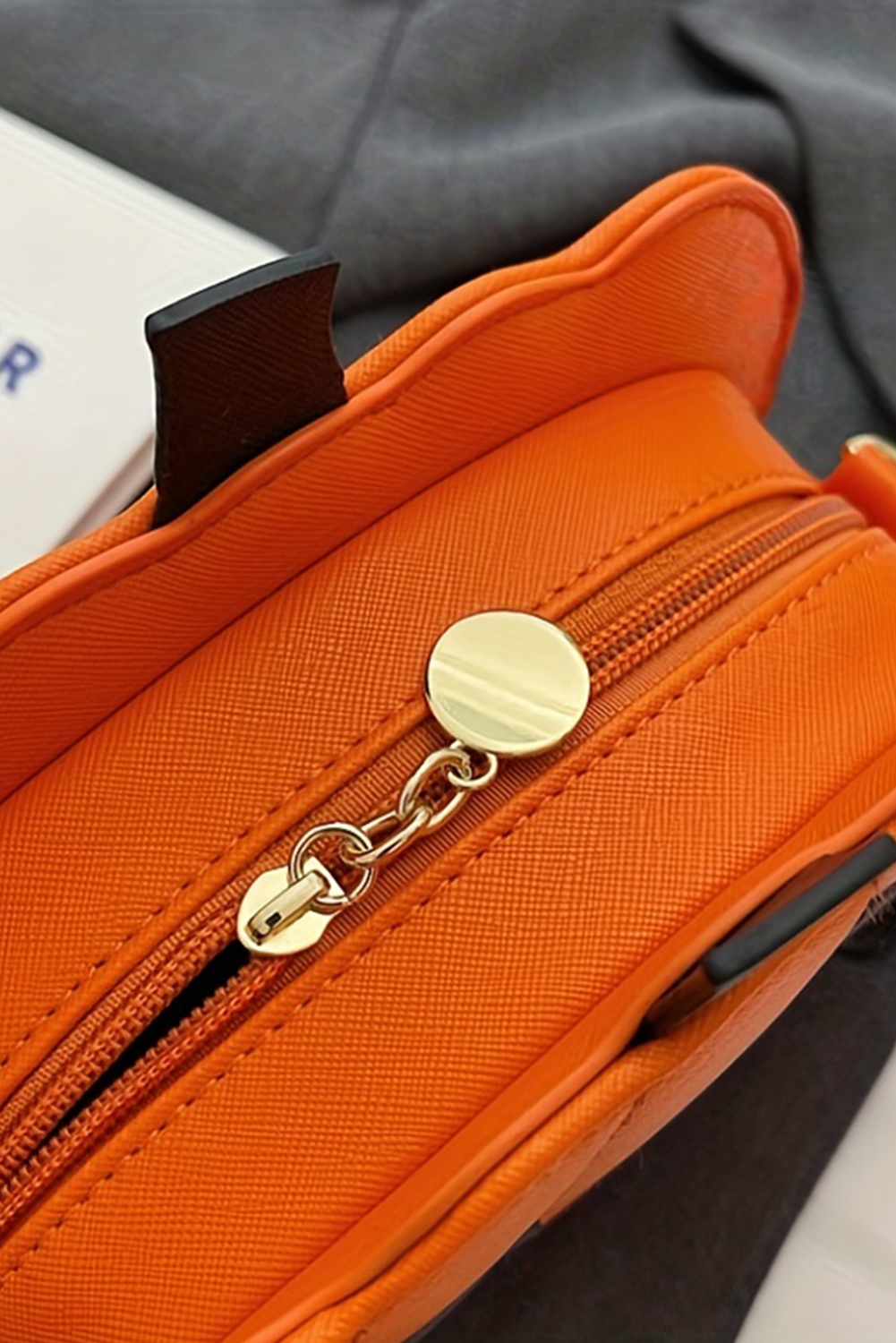 Carrot Devilish Halloween Pumpkin PU Leather Stitched Shoulder Bag - loveforevers