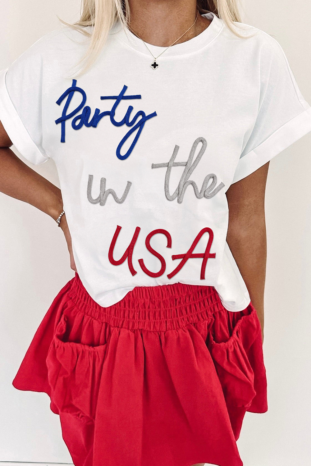White Party in the USA Graphic T Shirt - loveforevers