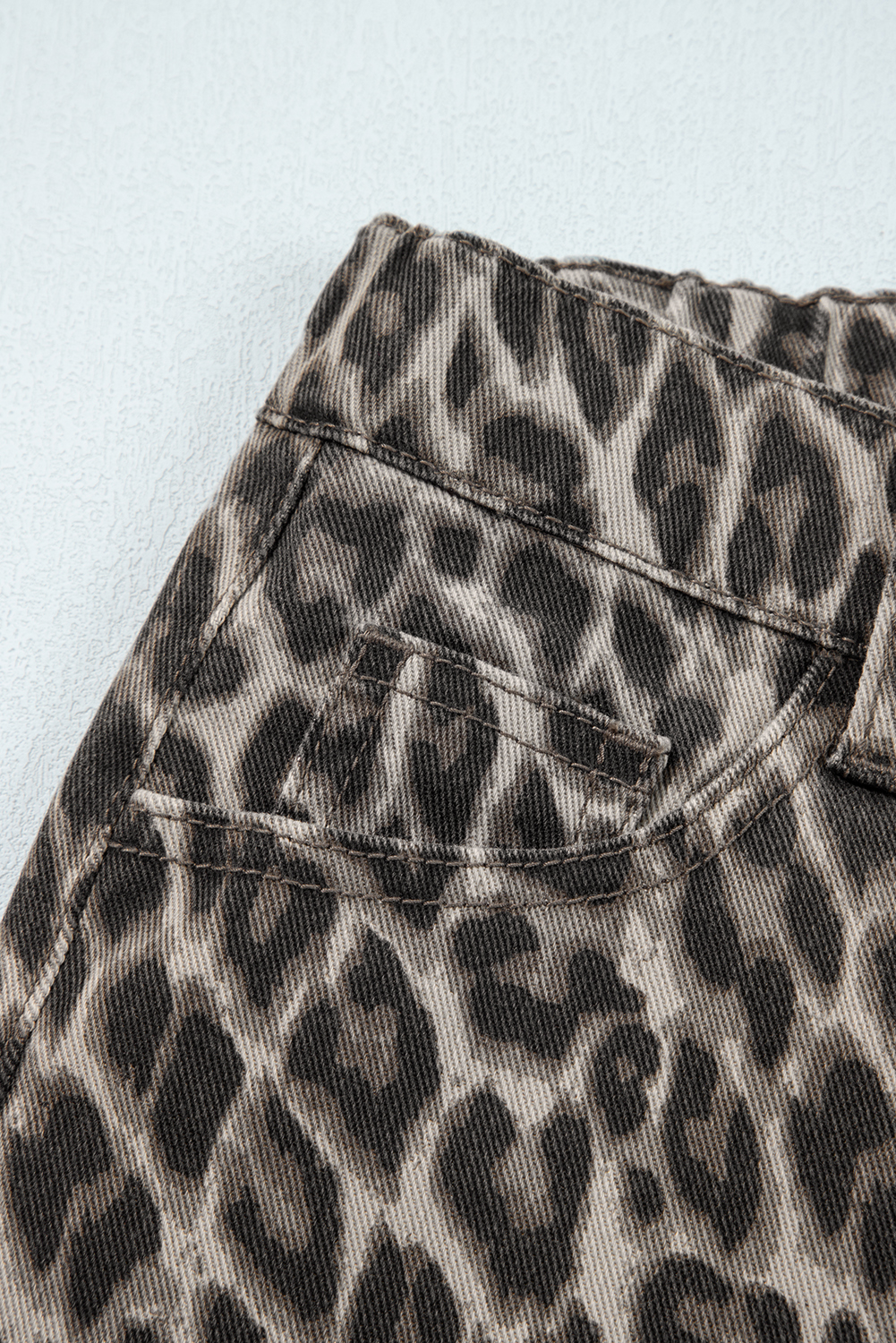 Yellow Leopard Straight Loose Leg Jeans - loveforevers