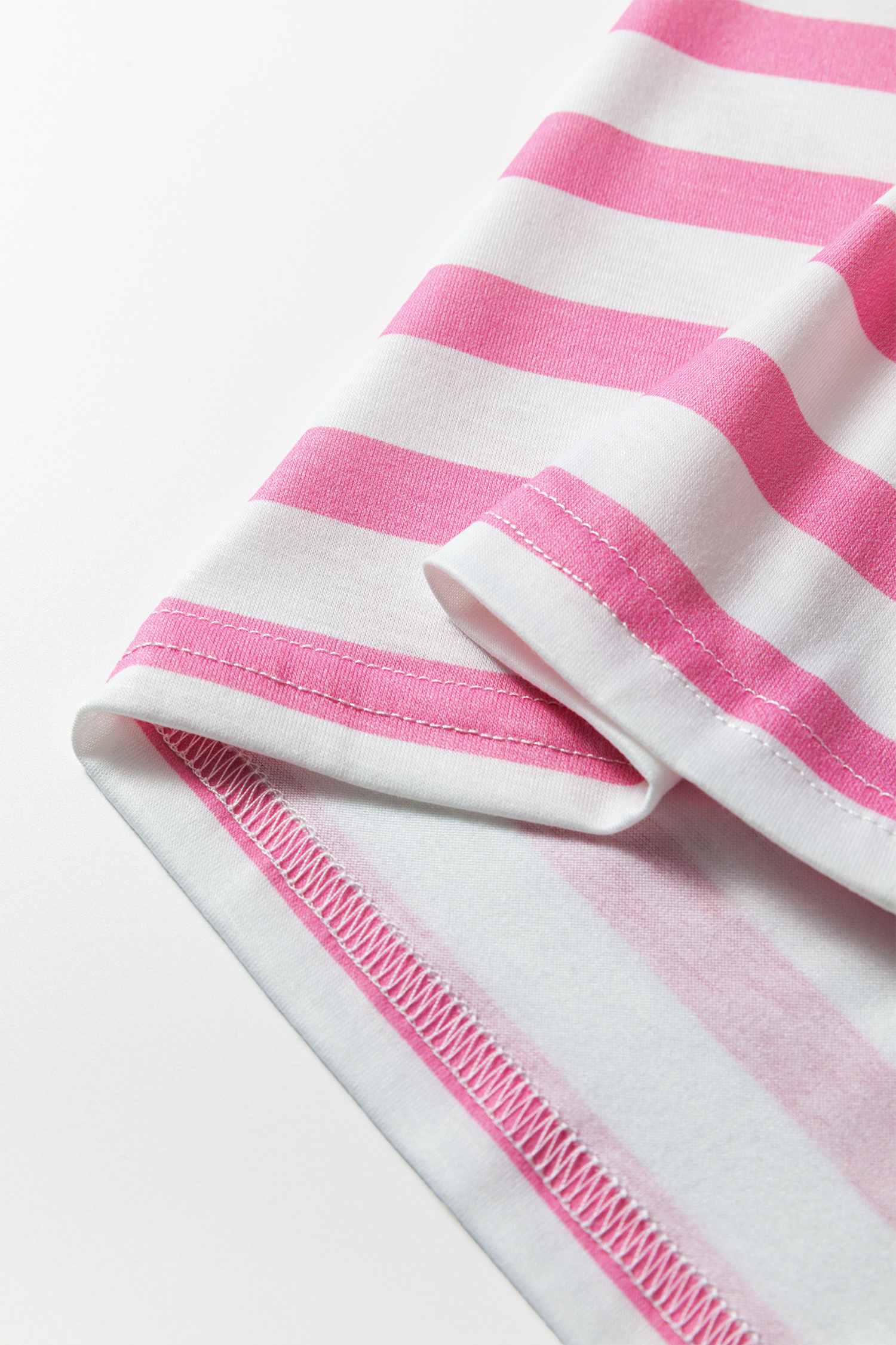 Sky Blue Stripe V Neck Patched Pocket Casual T Shirt - loveforevers