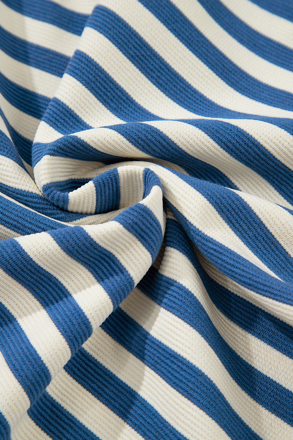 Blue Stripe America Cursive Graphic Puff Sleeve T-shirt - loveforevers