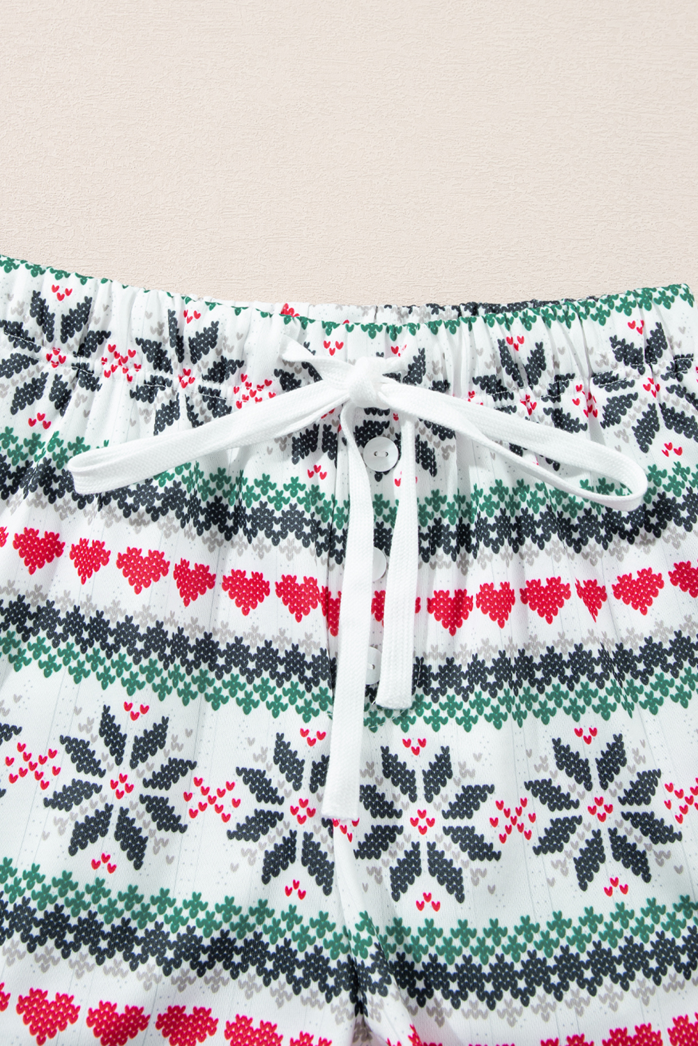 Fiery Red SLEIGH Snowflake Print Long Sleeve Wide Leg Lounge Set - loveforevers