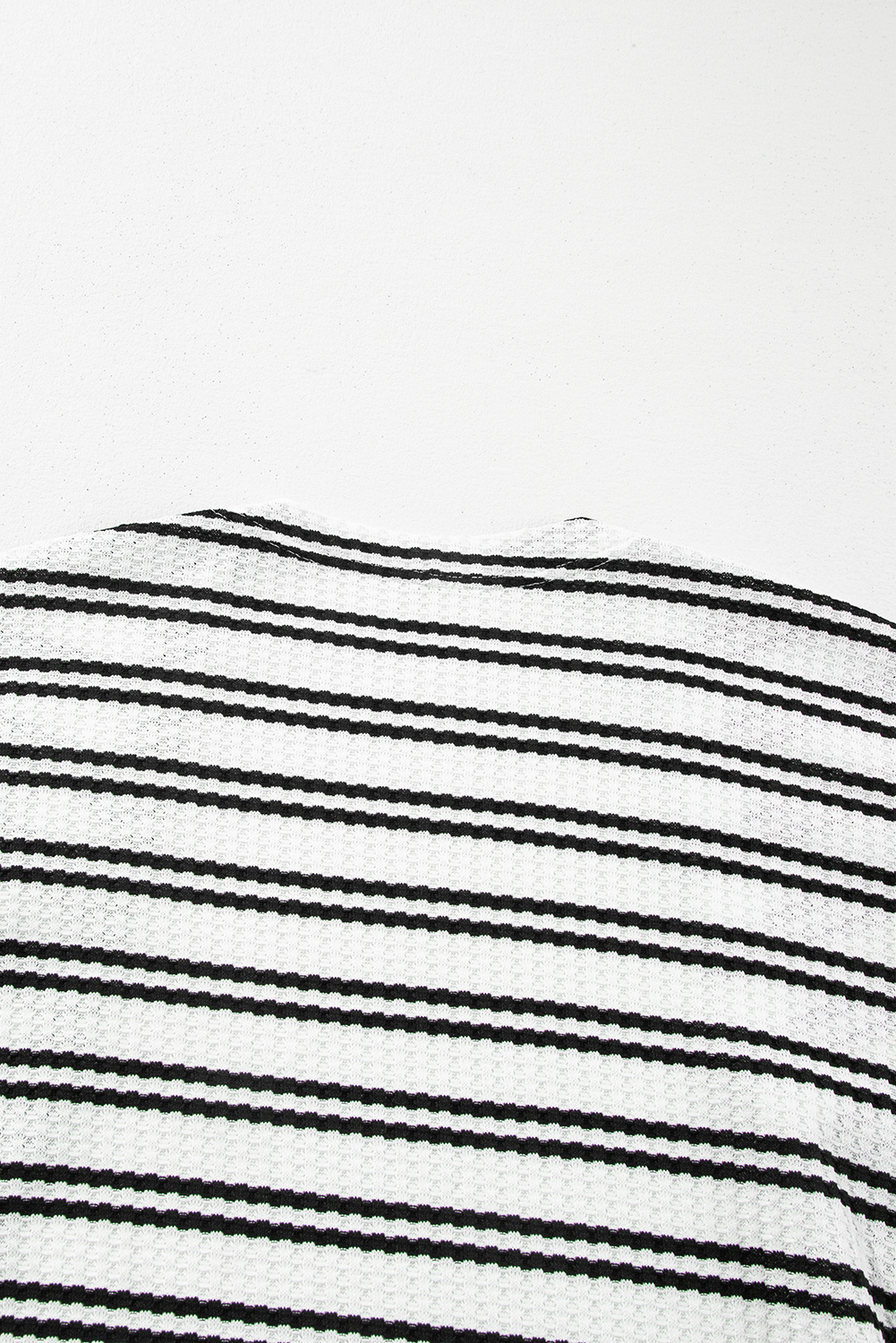 Black Stripe Print Open Front Duster Cardigan - loveforevers