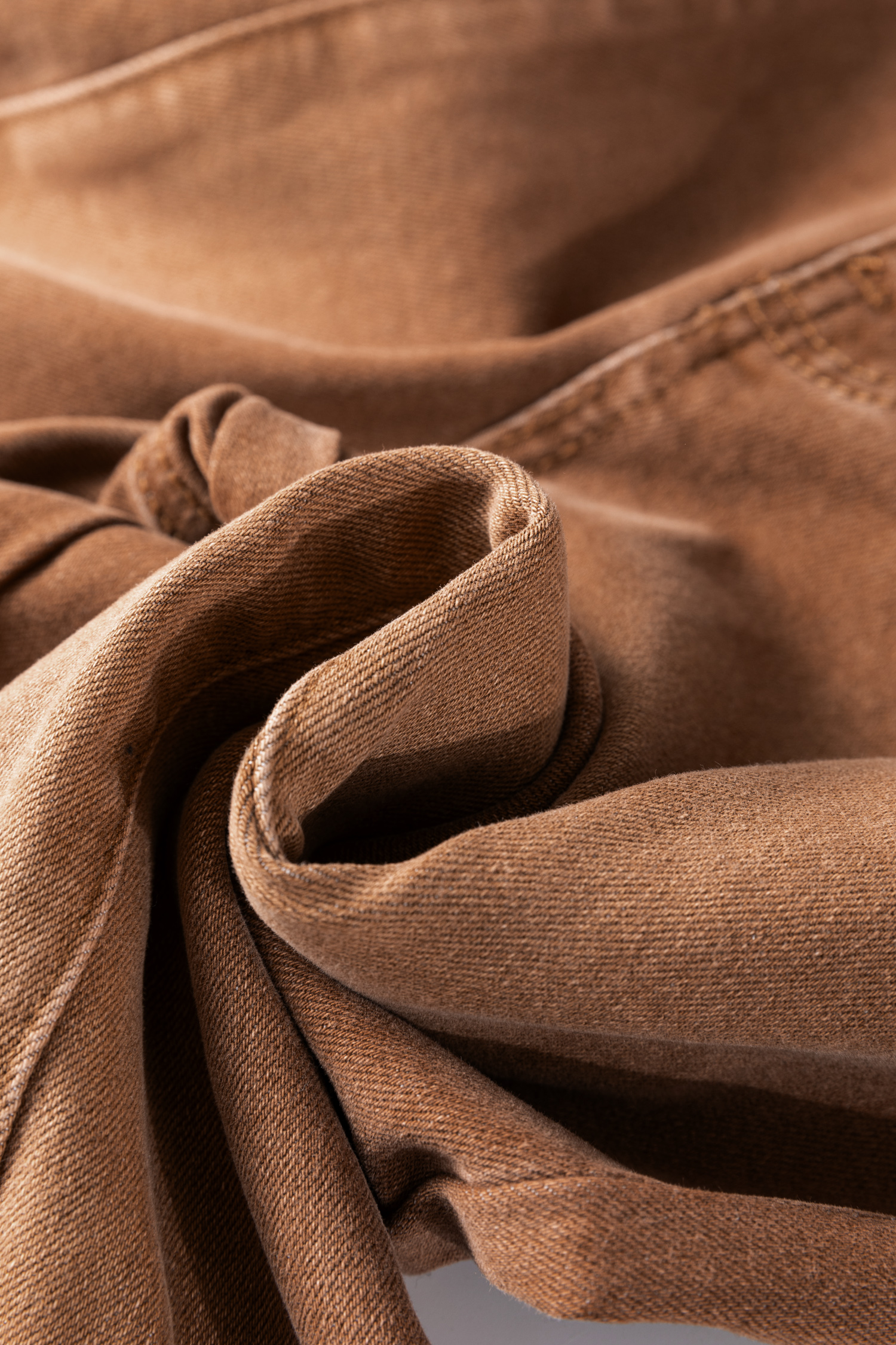 Coffee High Waist Button Fly Seamed Raw Hem Flare Jeans - loveforevers