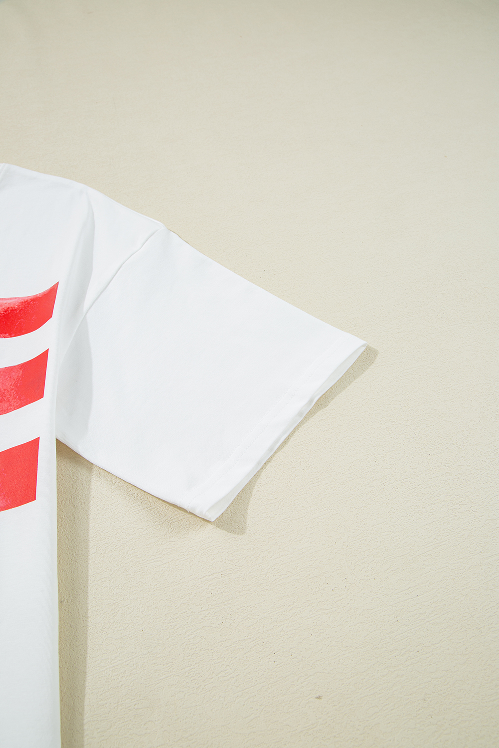 Myosotis Flag Bow Graphic Crewneck Tee - loveforevers