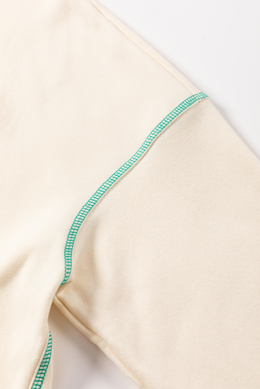 Contrast Stitching Split Baggy Sweatshirt - loveforevers