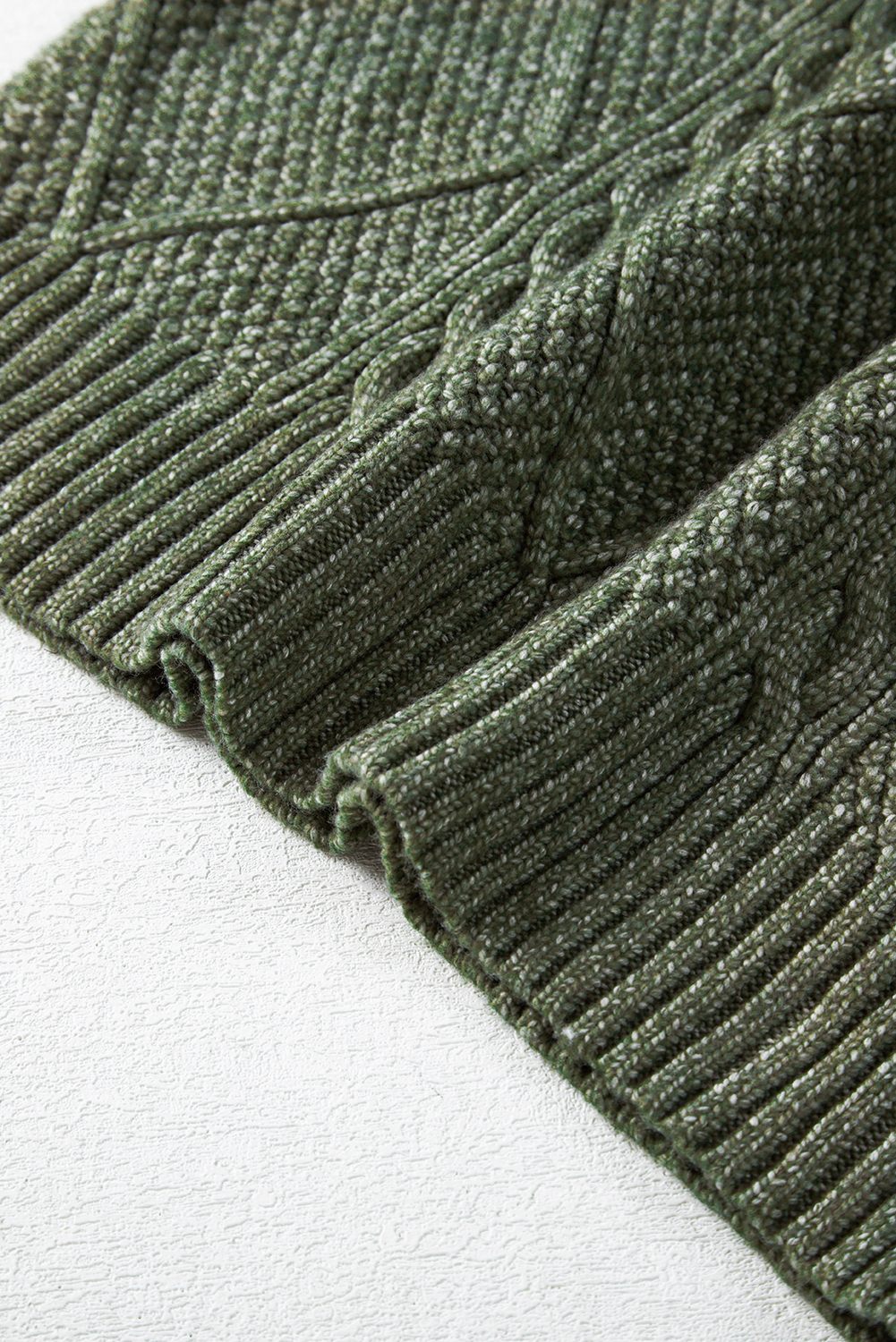 Parchment Cable Knit Drop Shoulder Loose Fit Sweater Dress - loveforevers