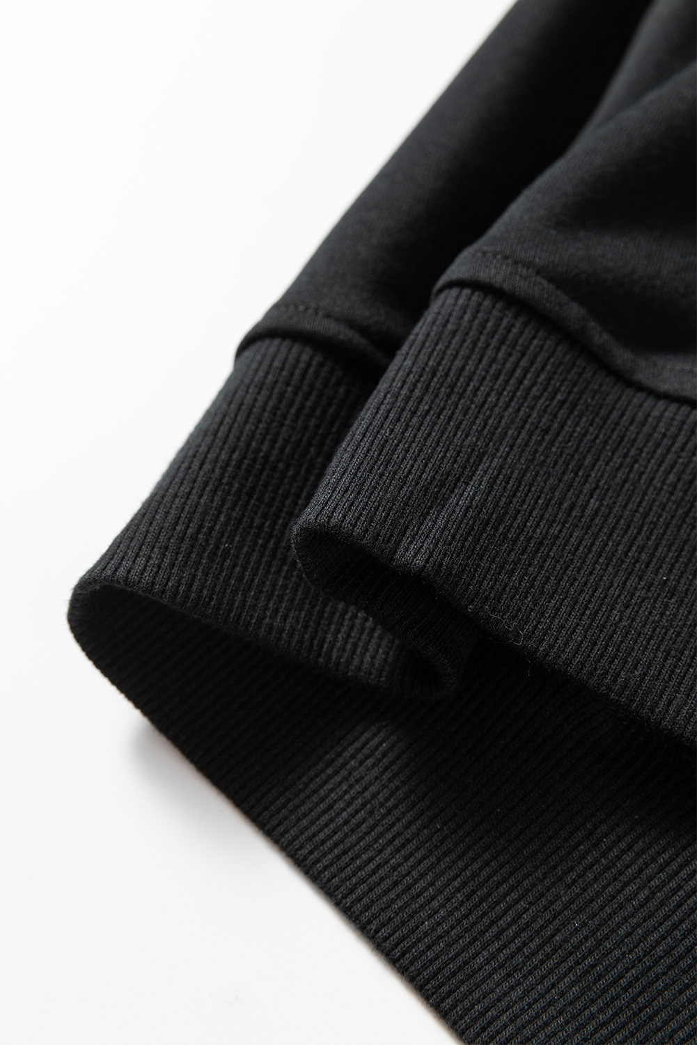 Black Contrast Piping Crewneck Pullover Mini Skirt Set - loveforevers