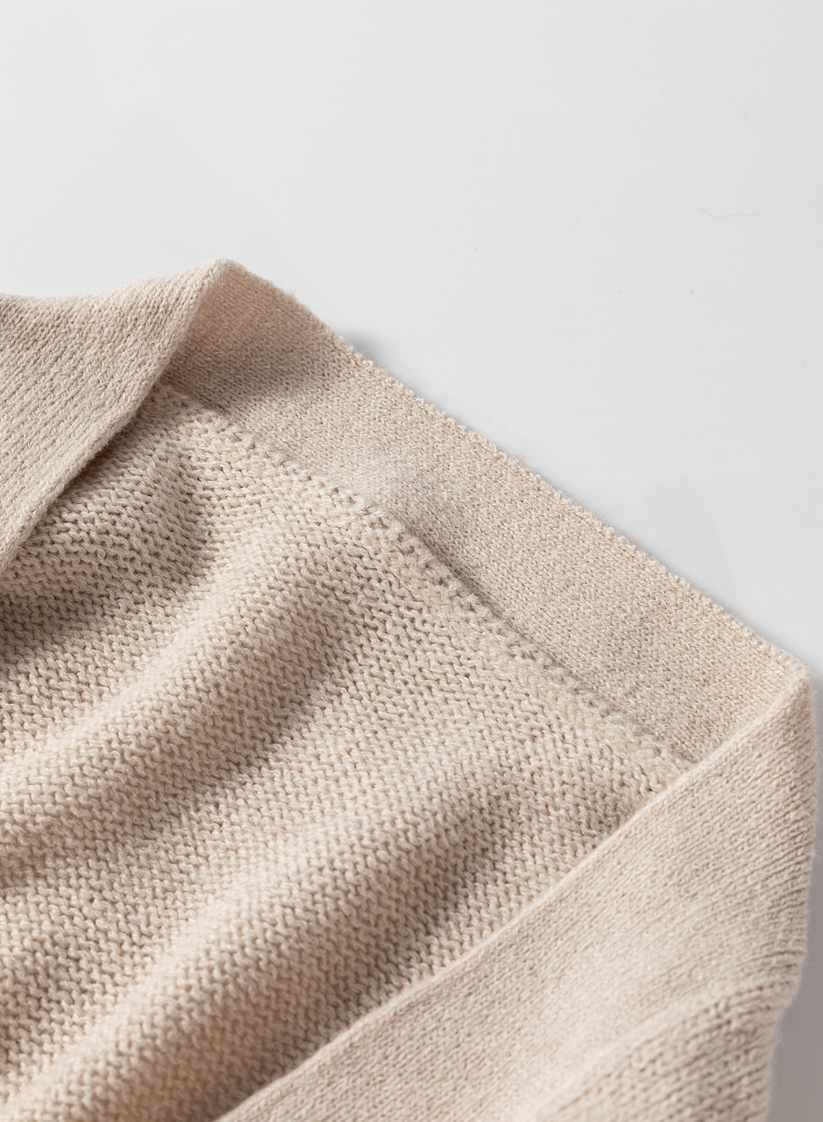 Beige Side Pockets Open Front Long Knitted Cardigan - loveforevers