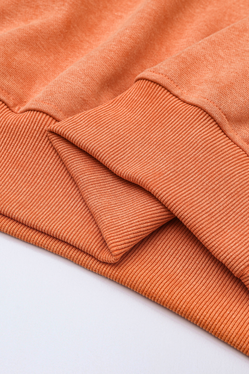 Brown Drop Shoulder Crew Neck Pullover Sweatshirt - loveforevers