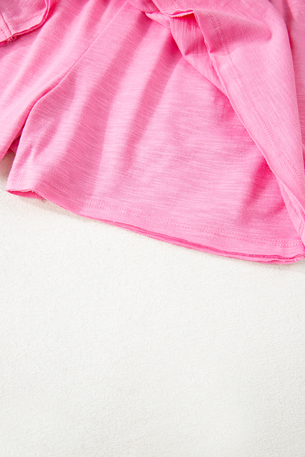 Sachet Pink Loose Fit Half Sleeve T Shirt and High Waist Skirt Set - loveforevers