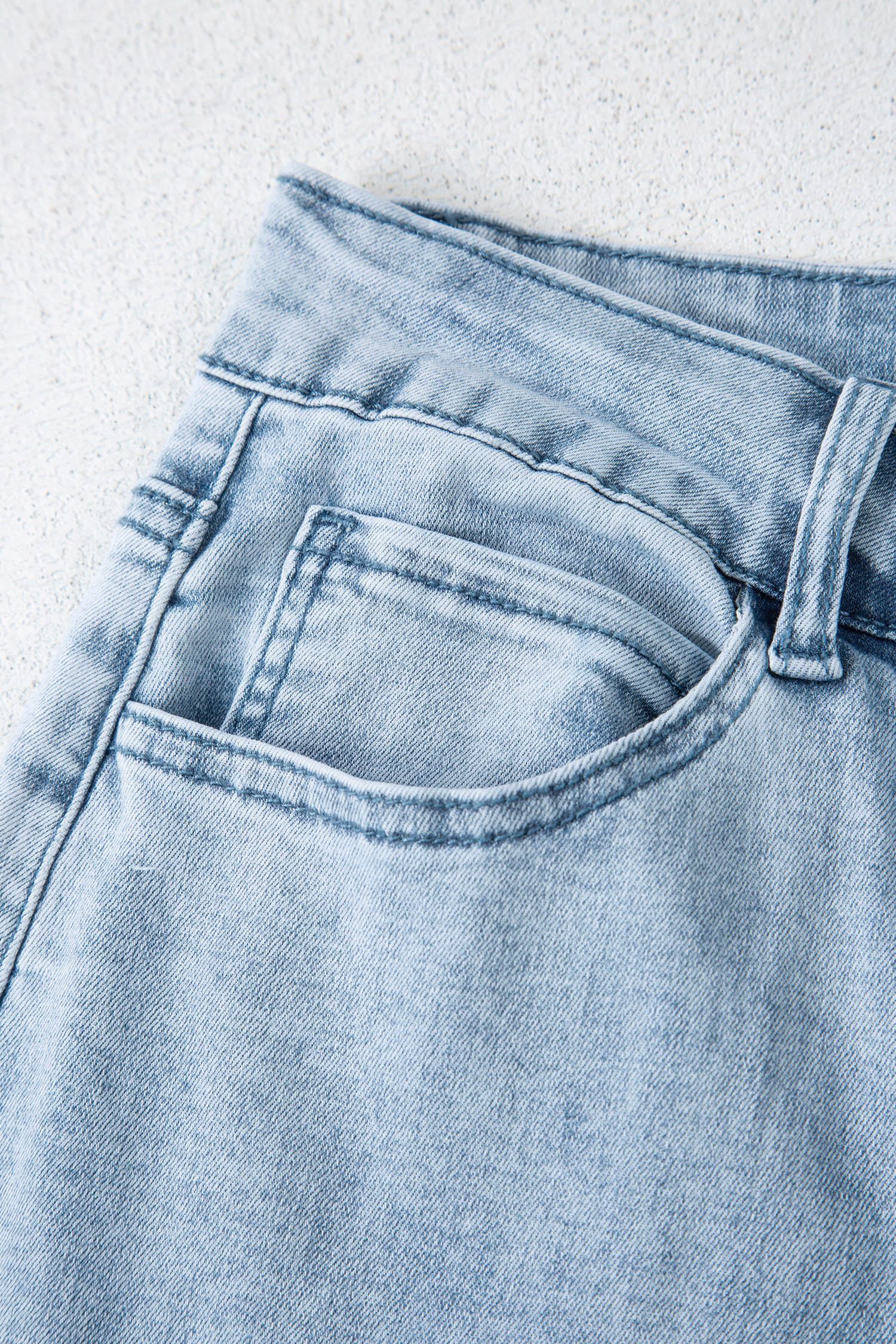 White Bow Knot Side Detail Straight Leg Loose Jeans - loveforevers
