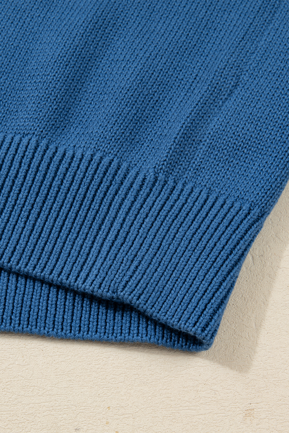 Dusk Blue Howdy Embroidered Graphic Western Sweater - loveforevers