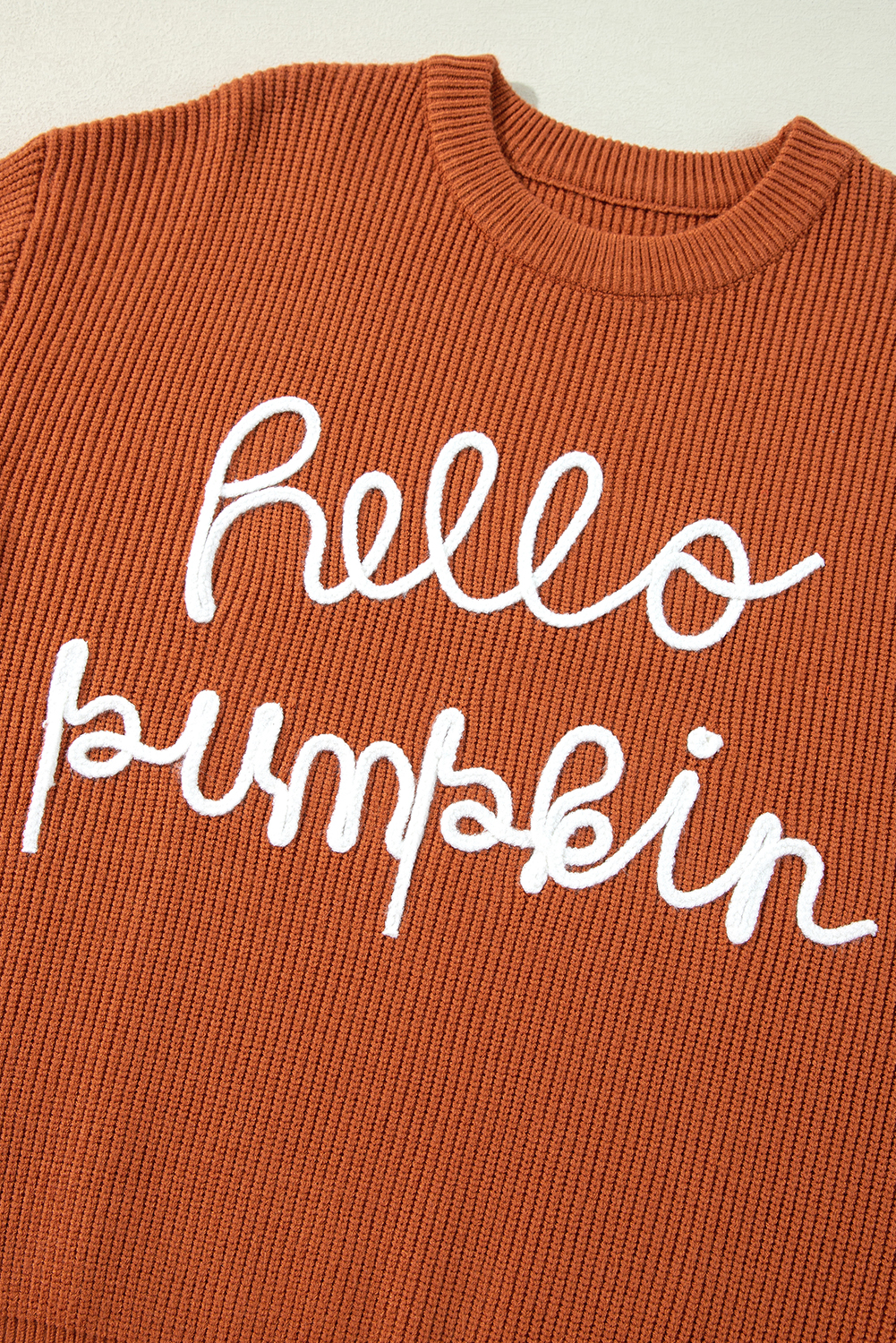 Flamingo Hello Pumpkin Graphic Sweater - loveforevers