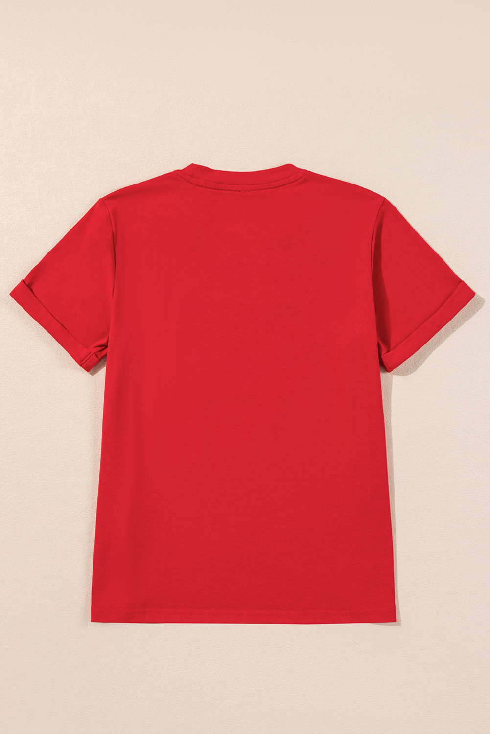Red Merry Christmas Graphic Crewneck T Shirt - loveforevers