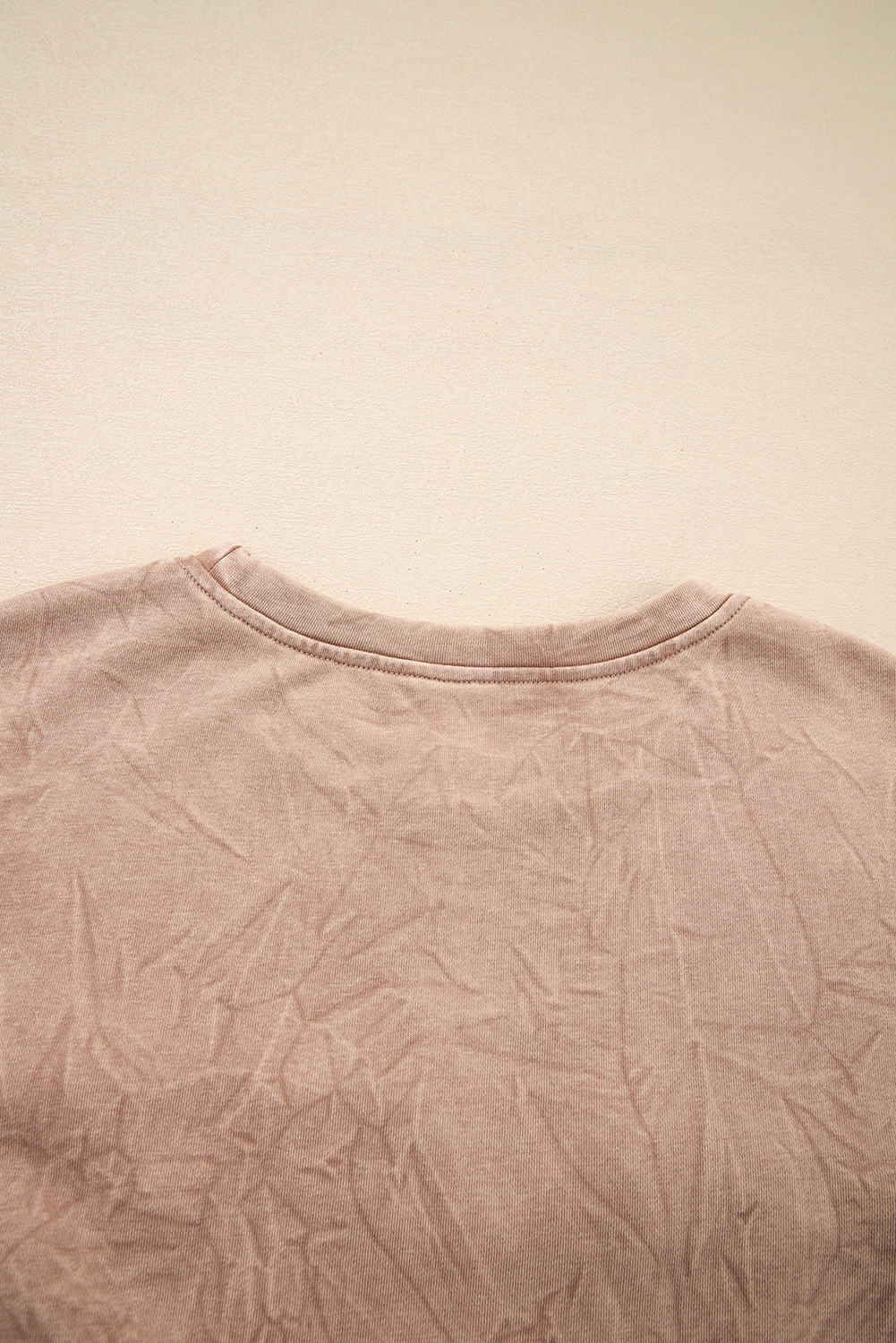 DUNE saved by grace Letter Embroidery Mineral Wash Loose Sweatshirt - loveforevers