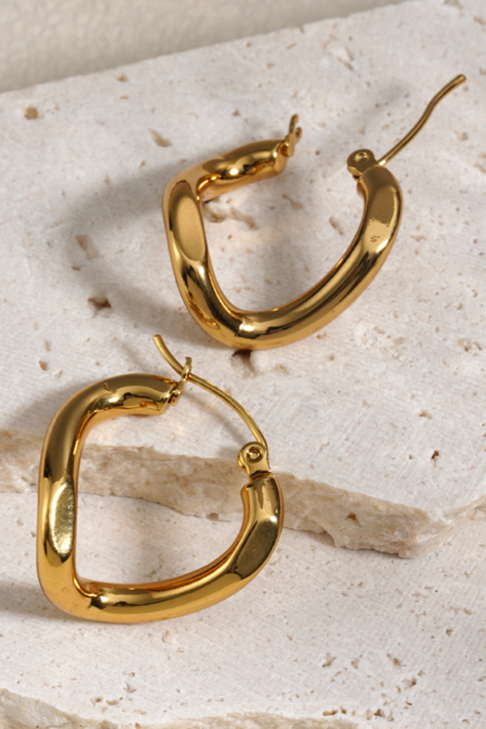 Gold Plated 3D Spiral Stainless Steel Earrings - loveforevers