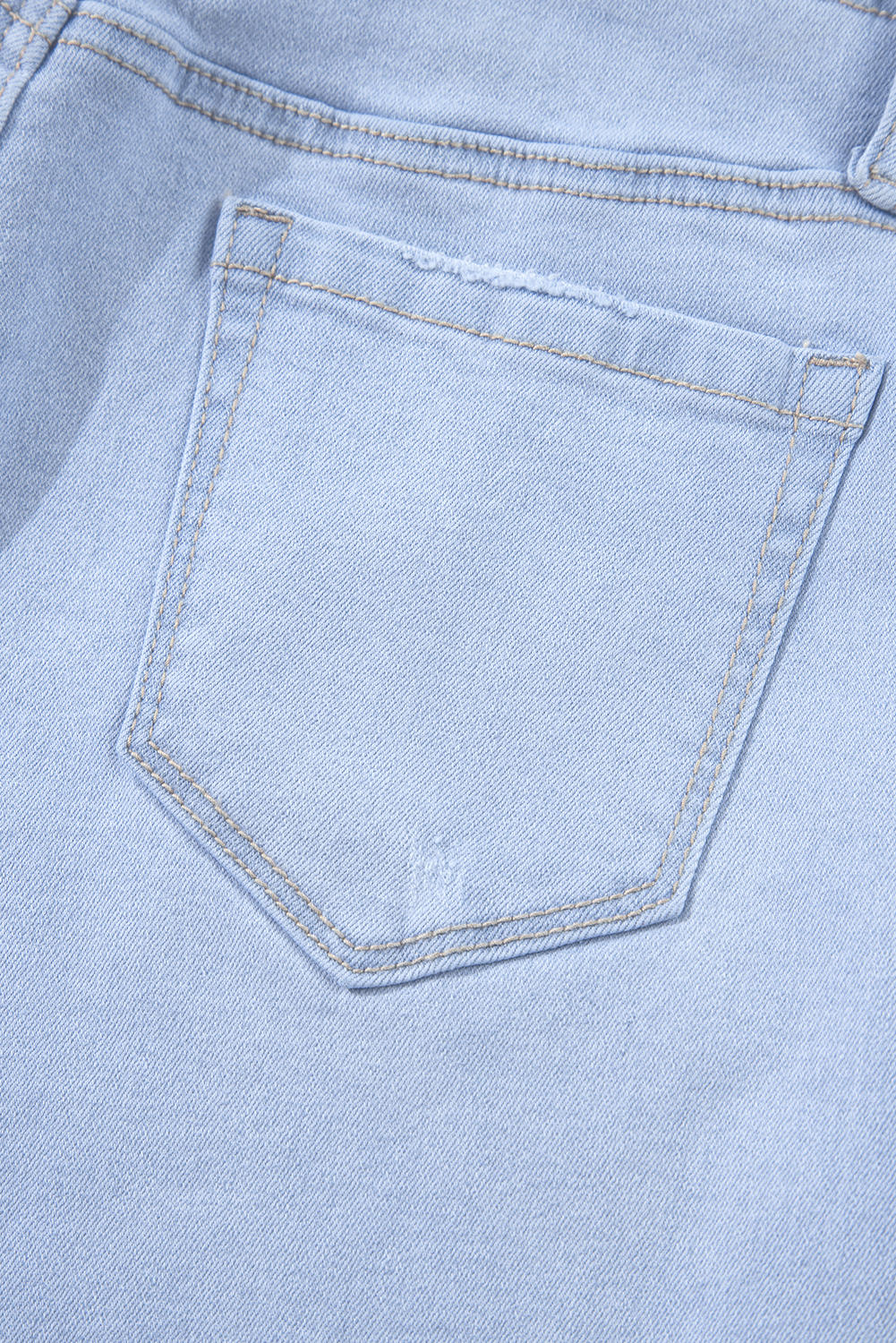 Beau Blue Loose Straight Leg Cropped High Waist Jeans - loveforevers