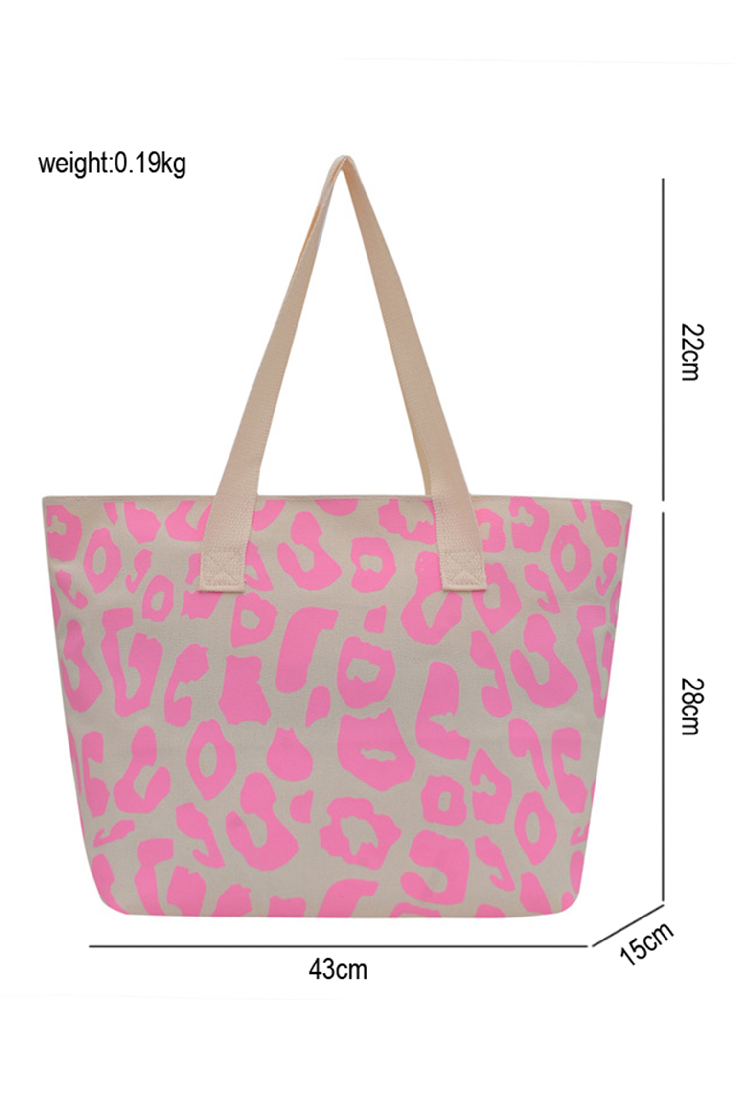 Black Leopard Print Canvas Tote Bag - loveforevers