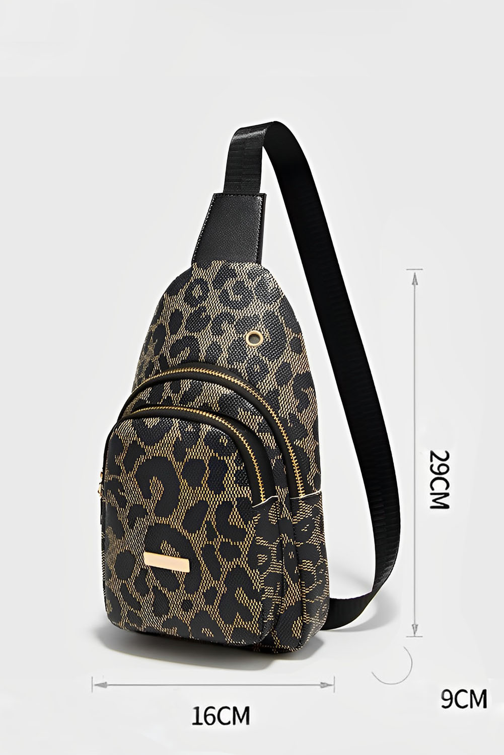 Leopard Print PU Sling Bag - loveforevers