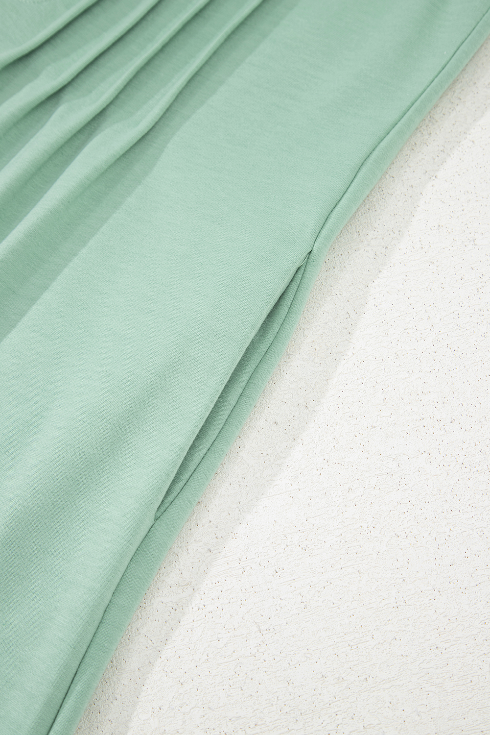 Smoke Green Tie V Neck Pintuck Sleeveless Loose Romper - loveforevers