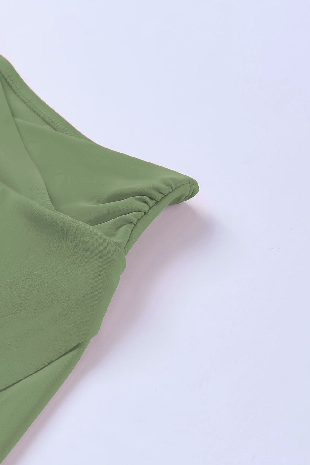 Green Criss Cross Waist Flared Swim Skirt - loveforevers