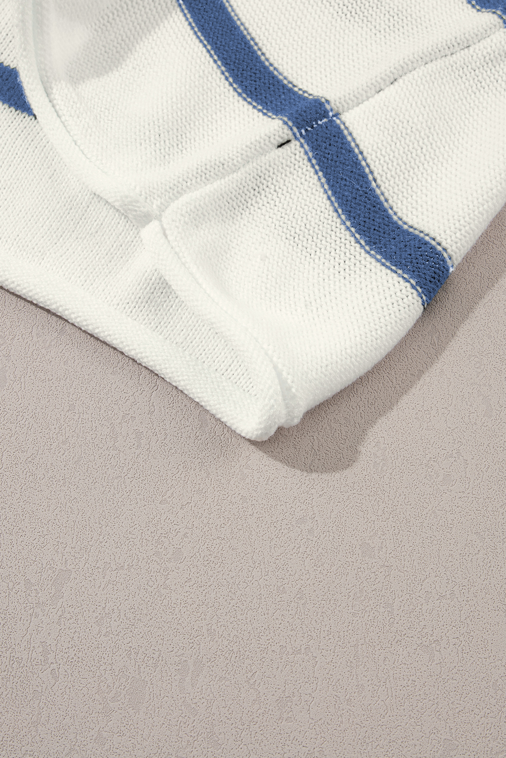 Blue Striped Batwing Sleeve Sweater Tee - loveforevers