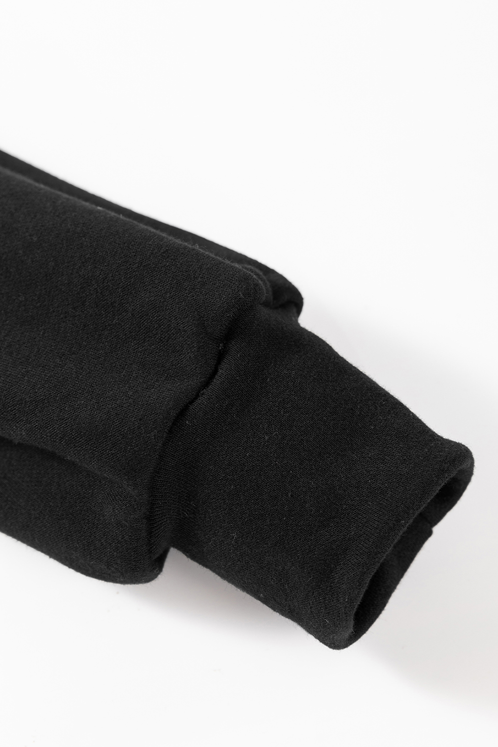 Black Bowknot Dewback Round Neck Sweatshirt - loveforevers