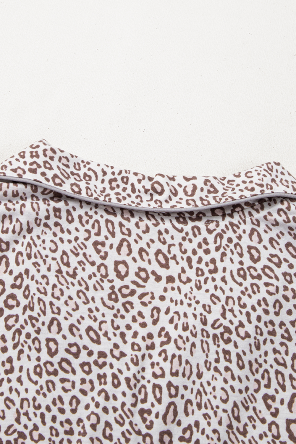 White Leopard Print Long Sleeve and Pants Pajamas Set - loveforevers