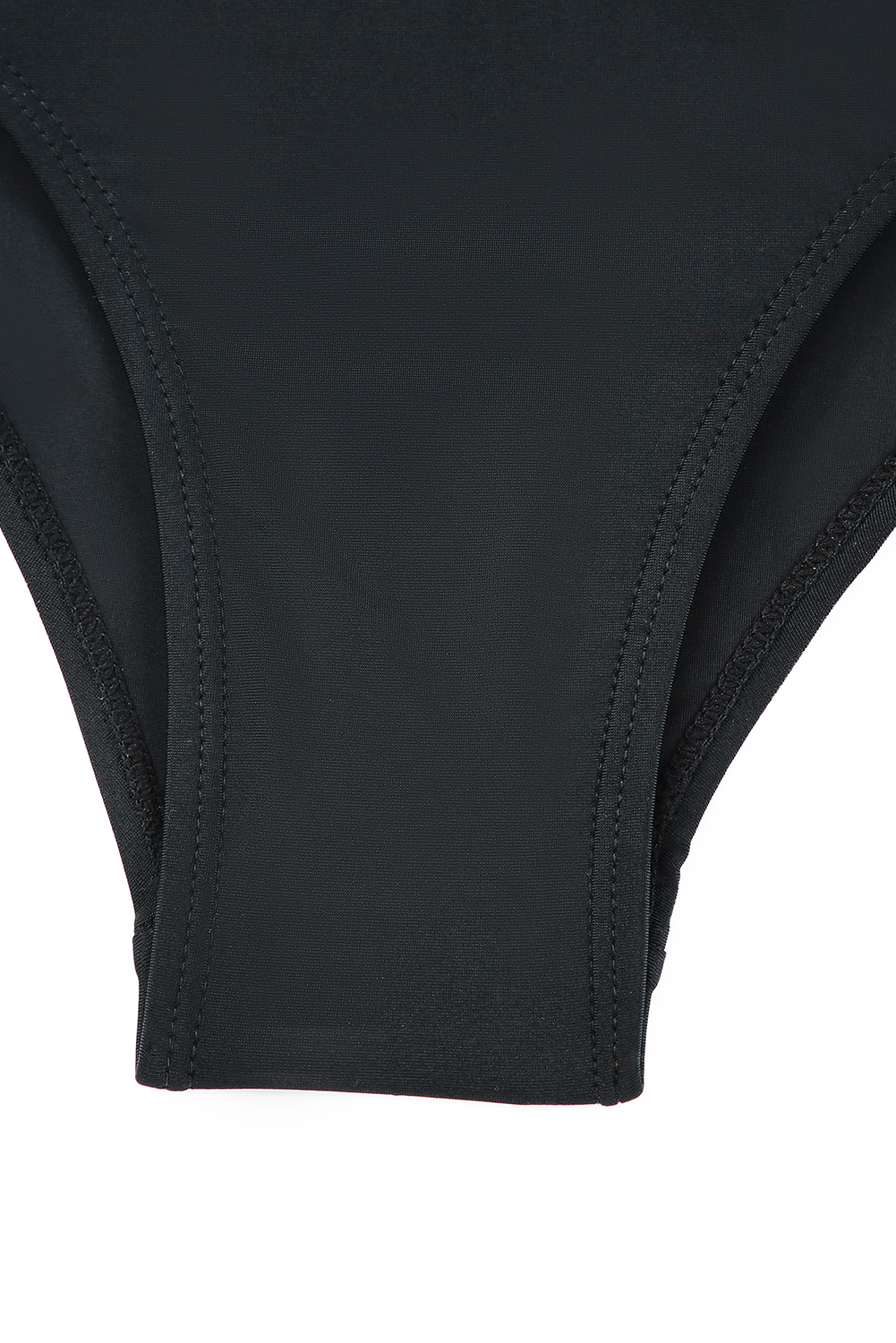 Dearlovers Black Solid Mesh One Piece Swimsuit - loveforevers