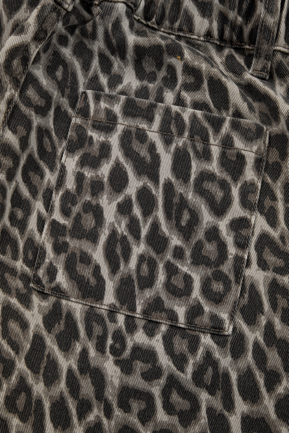 Yellow Leopard Straight Loose Leg Jeans - loveforevers
