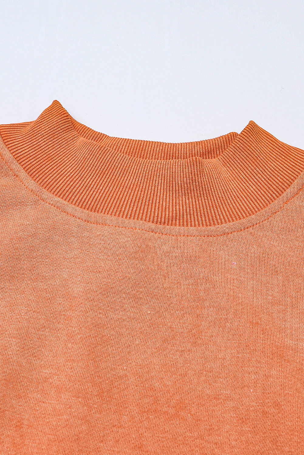 Brown Drop Shoulder Crew Neck Pullover Sweatshirt - loveforevers