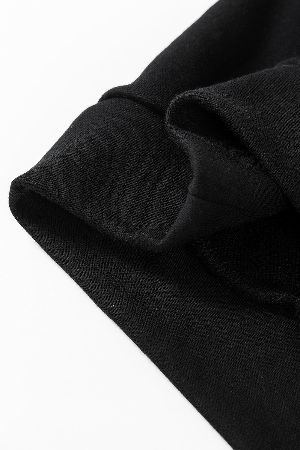 Black Bowknot Dewback Round Neck Sweatshirt - loveforevers