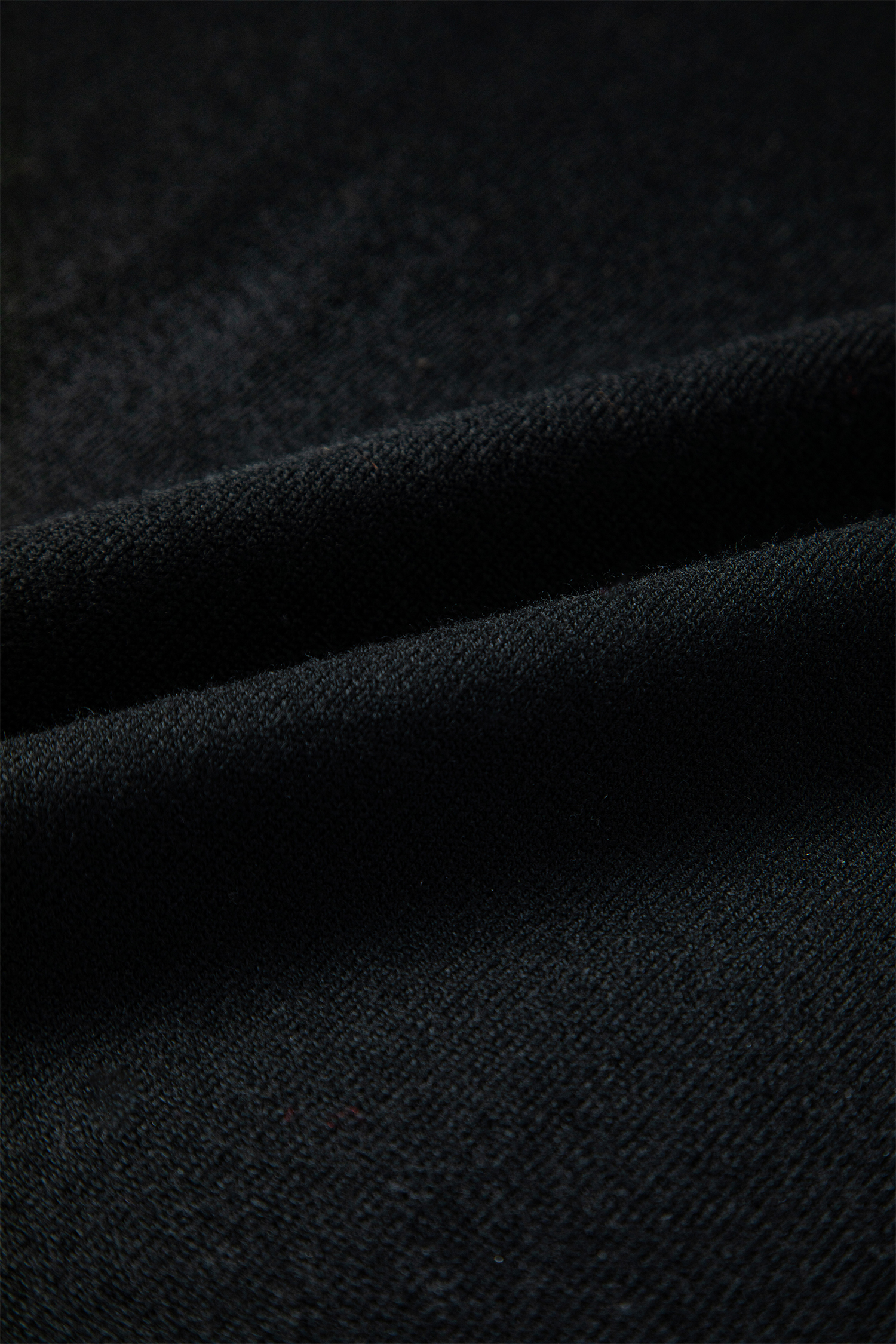 Black Asymmetric Neck Batwing Sleeve Shift Mini Sweater Dress - loveforevers