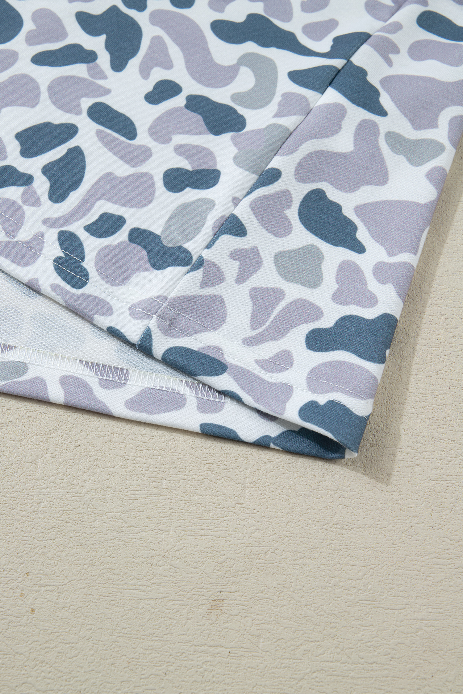 Beige Camo Print Wide Leg Casual Pants - loveforevers