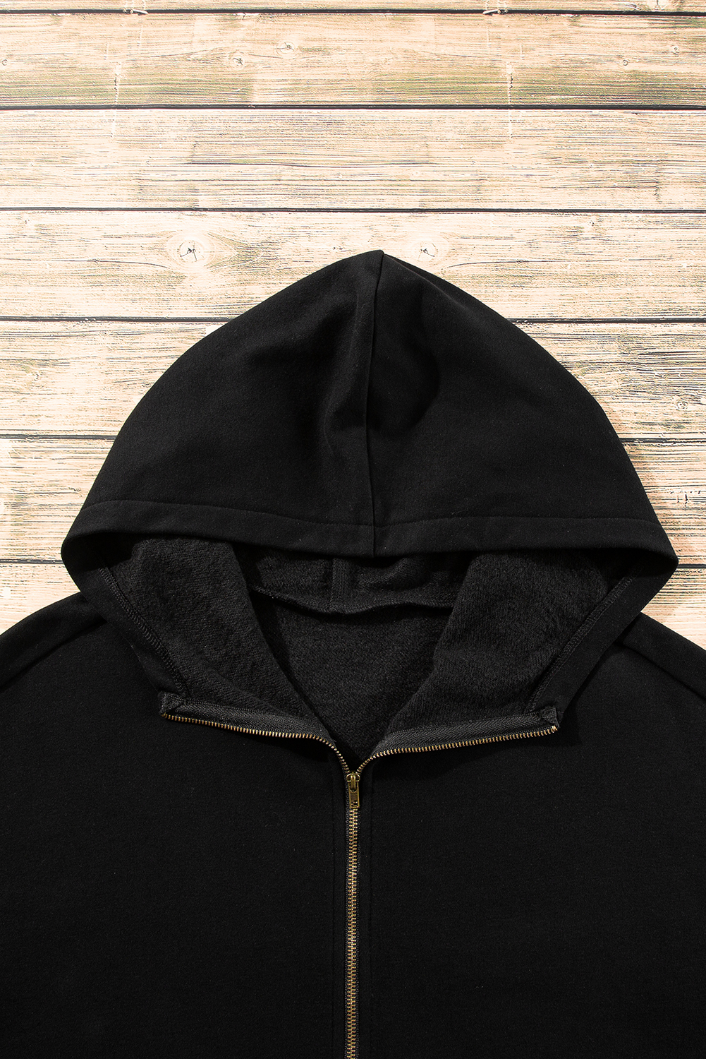 Bonbon Fleece Lined Half Zipper Kangaroo Pockets Loose Hoodie - loveforevers