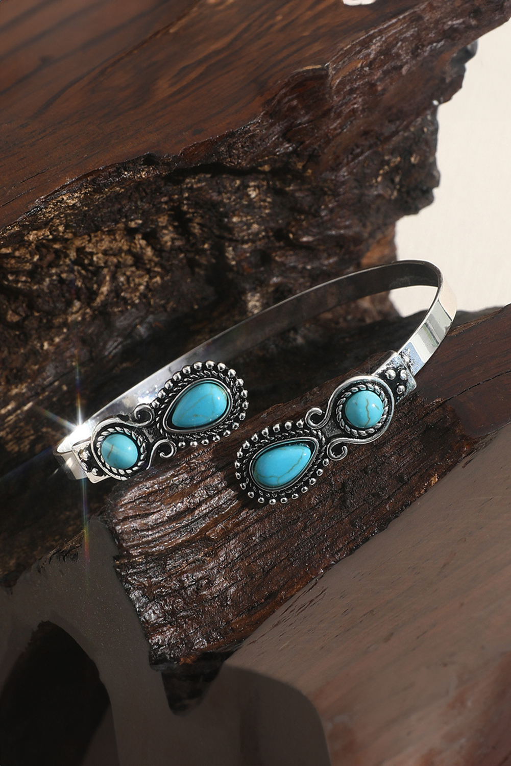 Skobeloff Western Turquoise Stone Bracelet - loveforevers