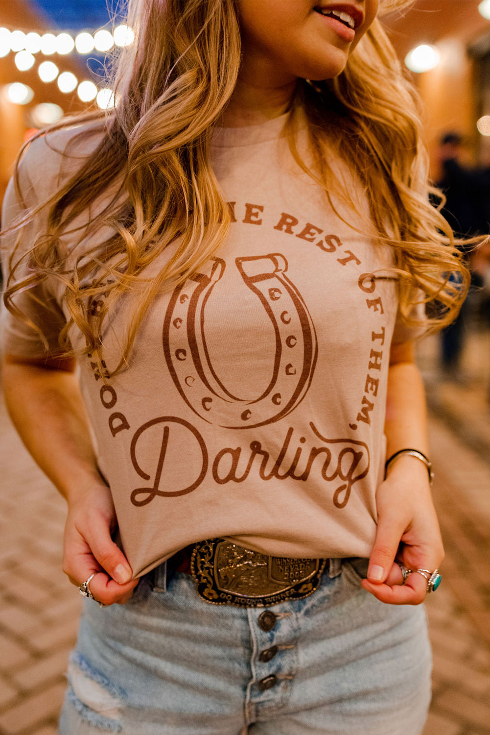 Khaki DO NOT BE LIKE THE REST OF THEM Darling Graphic Tee - loveforevers