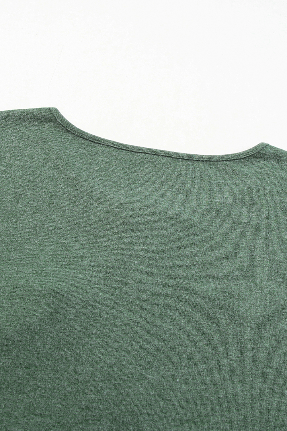 Mist Green Long Sleeve Snap Button Henley Top - loveforevers