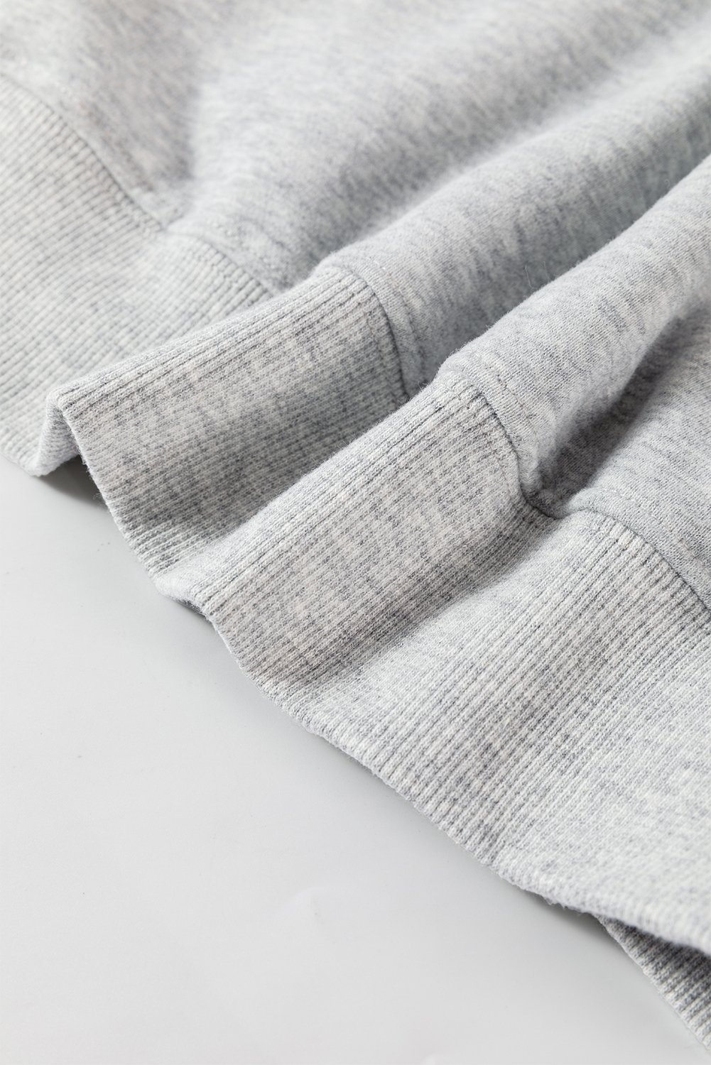 Navy Blue Plain Drop Shoulder Crewneck Pullover Sweatshirt - loveforevers